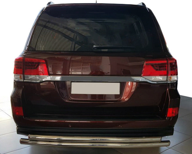 Rear Guard AK002-double (2 pcs, stainless steel) for Toyota Land Cruiser 200 2007-2021 - image 1