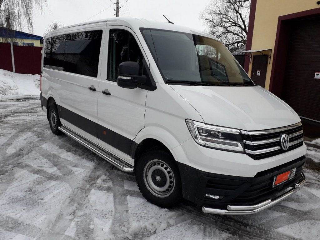 Front protection ST085 (stainless) for Volkswagen Crafter 2016- - Reelken Auto