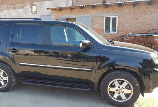 Side Steps Allmond Black (2 pcs, Aluminum) for Honda Pilot 2008-2015 - image 2