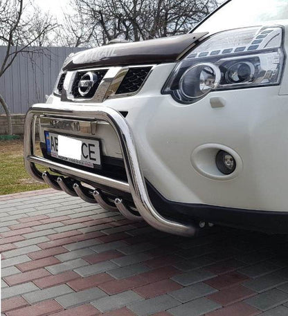 Front protection WT003 (stainless) for Nissan X-trail T31 2007-2014 - Reelken Auto