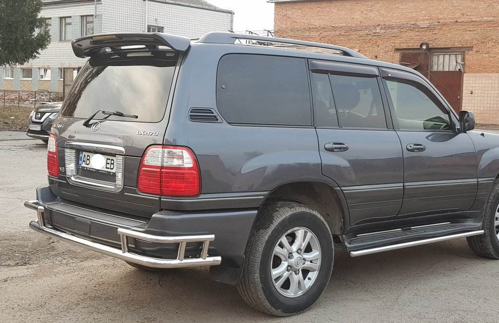 Back protection AK009-15 (stainless steel.) for Lexus LX470 - Reelken Auto