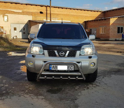 Front protection WT003 (stainless) for Nissan X-trail T31 2007-2014 - Reelken Auto