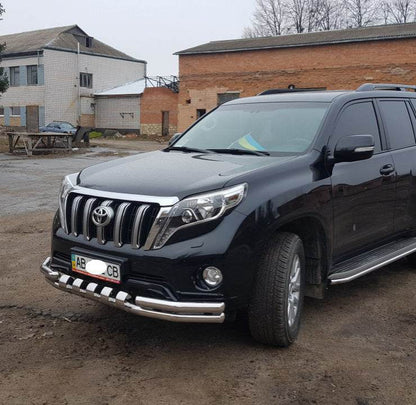 Front protection F3-31 (stainless steel) for Toyota Land Cruiser Prado 150 - Reelken Auto