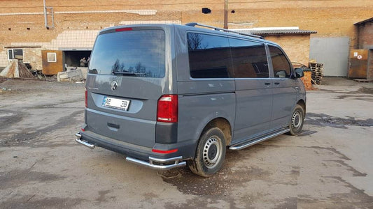The rear corners of the AK003-Double (2 pieces, stainless steel) for Volkswagen T6 - Reelken Auto