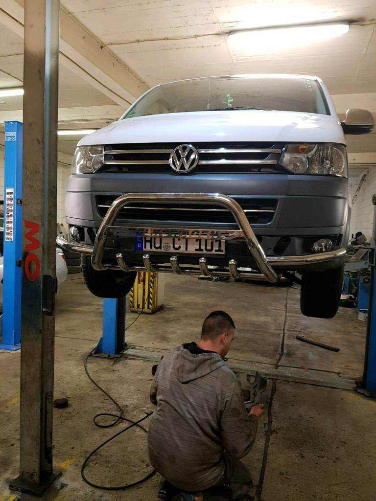 Kangaroo cage WT004ST (stainless steel) for Volkswagen T5 2010-2015 - Reelken Auto