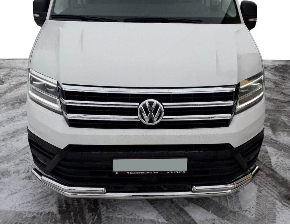 Front protection ST085 (stainless) for Volkswagen Crafter 2016- - Reelken Auto