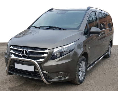 The side tubes 2 PCs., stainless.) for Mercedes Vito / V-class W447 2014↗ year - image 1