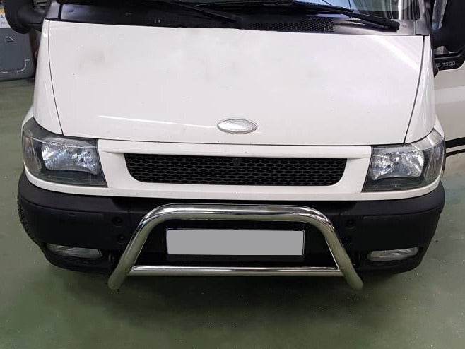 The WT006 bumper guard (stainless) for Ford Transit 2000-2014 - Reelken Auto