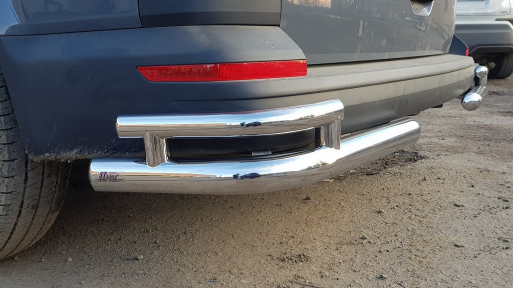 Rear Corner Bars AK003-Double (2 pcs, stainless steel) for Volkswagen T6 2015-2024 - image 6