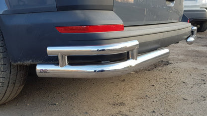 Rear Corner Bars AK003-Double (2 pcs, stainless steel) for Volkswagen T6 2015-2024 - image 6