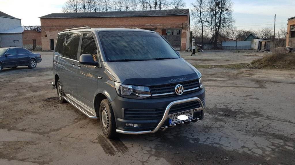 Kangaroo cage with whiskers WT004-ST (stainless steel) for Volkswagen T6 - Reelken Auto