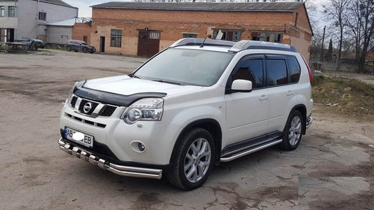 Front protection ST015 (stainless) for Nissan X-trail T31 2007-2014 - Reelken Auto