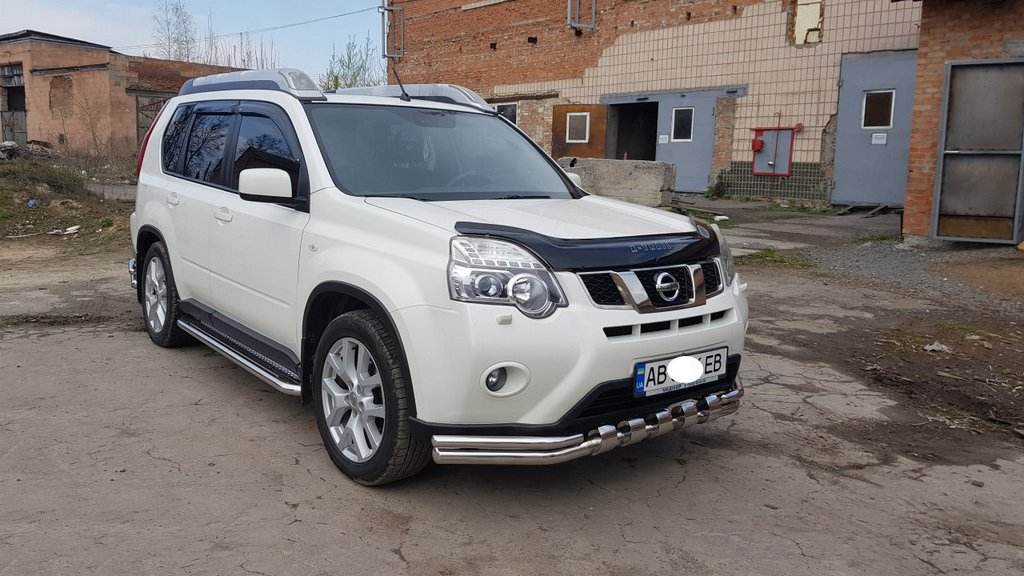 Front protection ST015 (stainless) for Nissan X-trail T31 2007-2014 - Reelken Auto