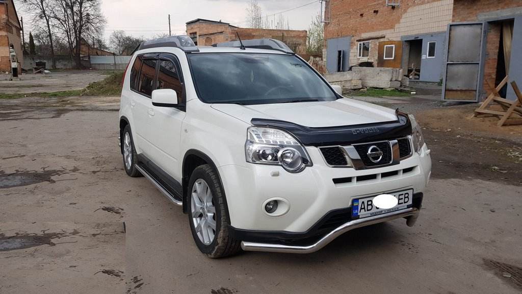 Front protection ST007 (stainless steel) for Nissan X-trail T31 2007-2014 - Reelken Auto
