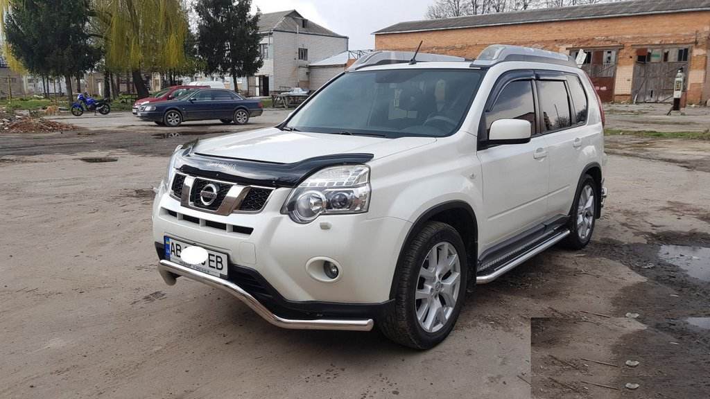 Front protection ST007 (stainless steel) for Nissan X-trail T31 2007-2014 - Reelken Auto
