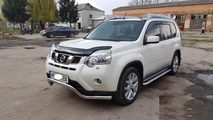 Front protection ST007 (stainless steel) for Nissan X-trail T31 2007-2014 - Reelken Auto