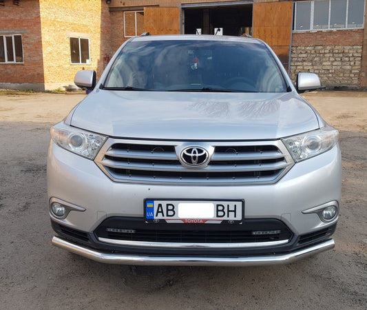 Front protection ST014 (stainless) for Toyota Highlander 2008-2013 - image 2