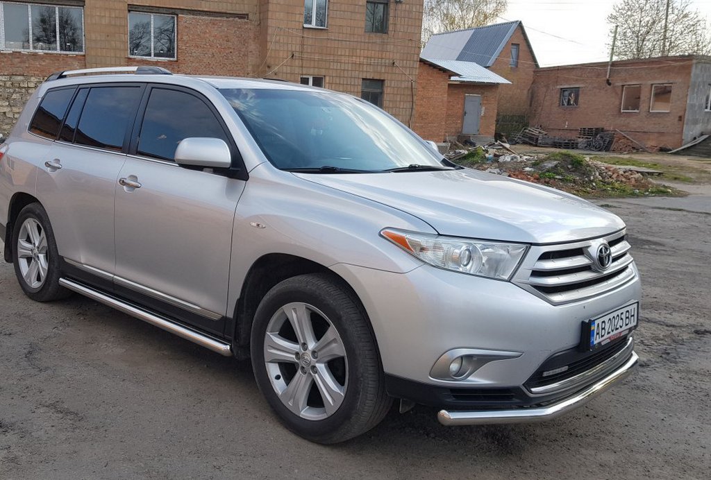 Front protection ST014 (stainless) for Toyota Highlander 2008-2013 - image 4