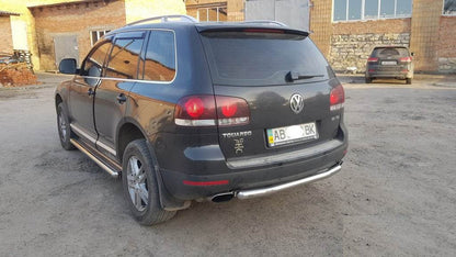 Rear protection AK002 (2 pcs., stainless steel) for Volkswagen Touareg 2002-2010 - Reelken Auto