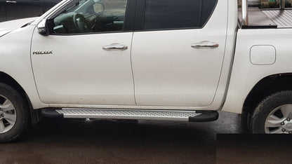 Side Steps Allmond Grey (2 pcs, Aluminum) for Toyota Hilux 2015- - image 7