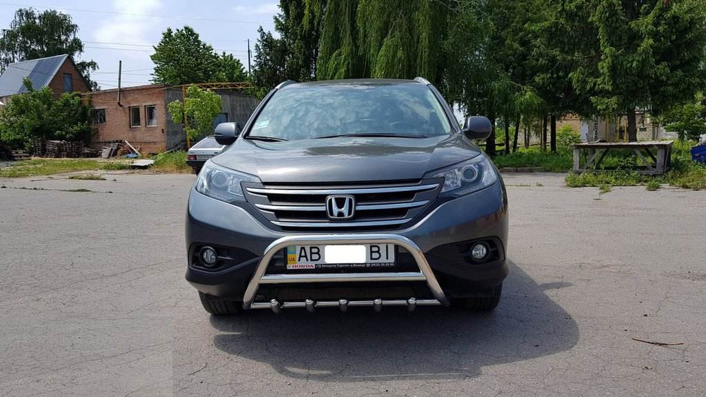 Front protection WT003 (stainless) for Honda CRV 2012-2016 - Reelken Auto