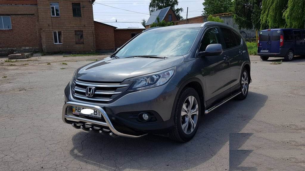 Front protection WT003 (stainless) for Honda CRV 2012-2016 - Reelken Auto