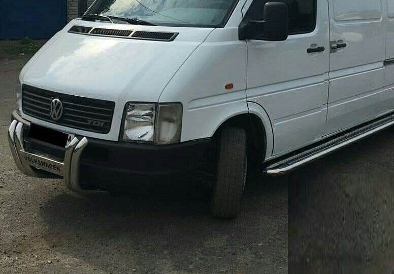 The WT011 bumper guard (stainless) for Volkswagen LT 1995-2006 - Reelken Auto