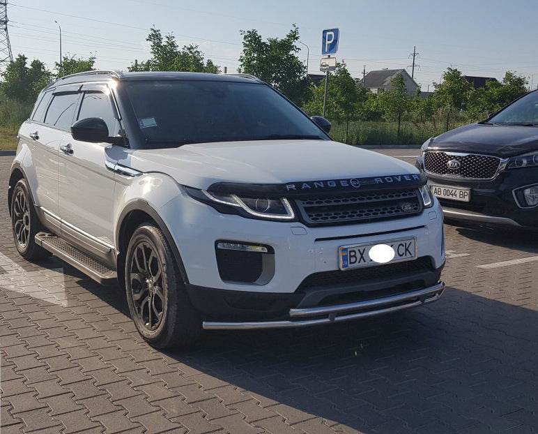 Front protection ST014-1 (stainless steel) for Range Rover Evoque 2012-2018 - Reelken Auto