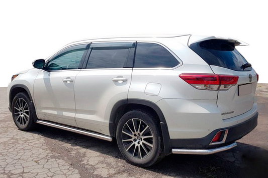 Rear Corner Bars (2 pcs, Stainless Steel) for Toyota Highlander 2013-2019 - image 1