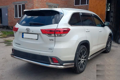 Rear Guard AK005-2 (2 pcs, stainless steel) for Toyota Highlander 2013-2019 - image 2
