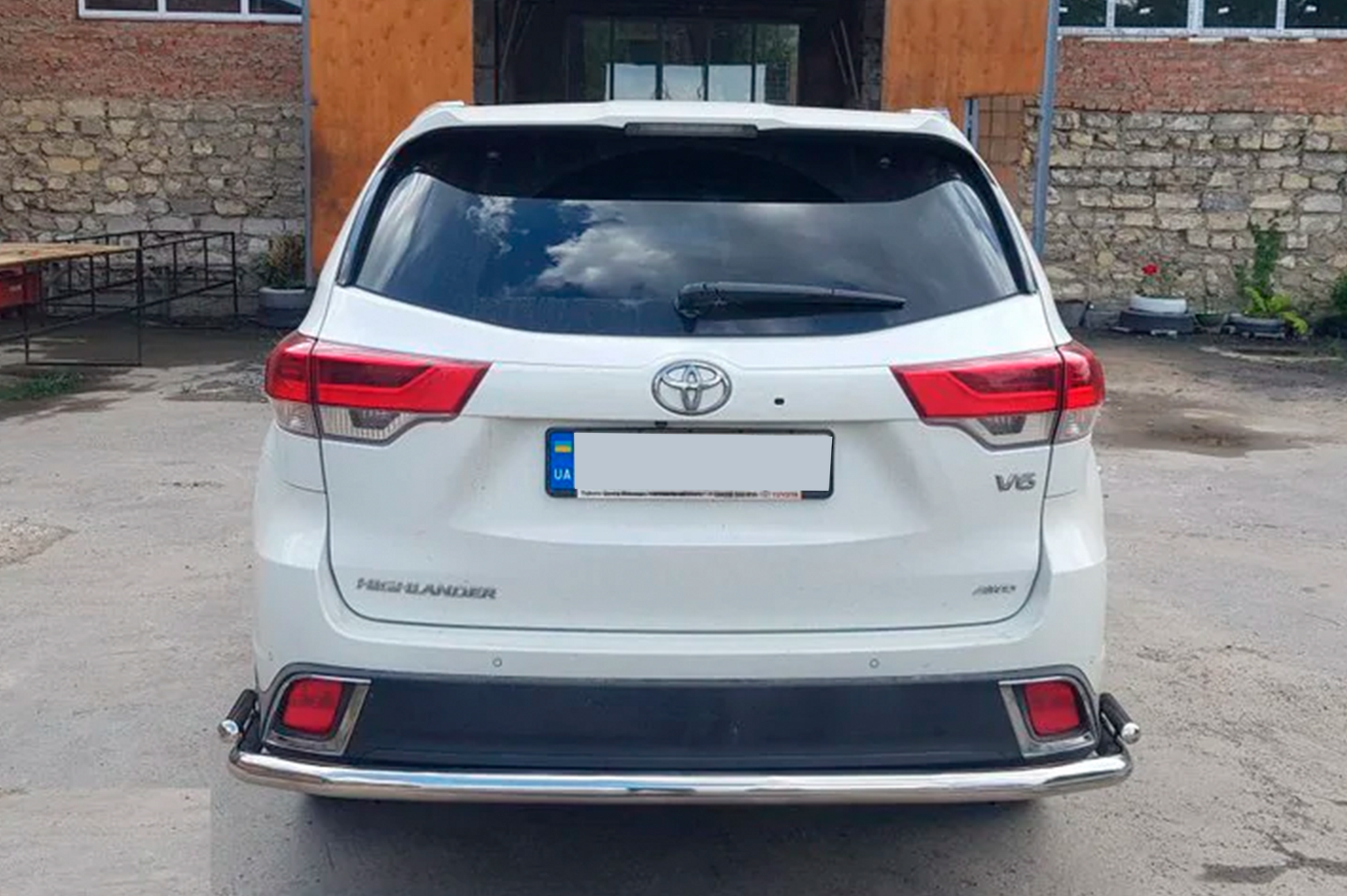 Rear Guard AK005-2 (2 pcs, stainless steel) for Toyota Highlander 2013-2019 - image 4
