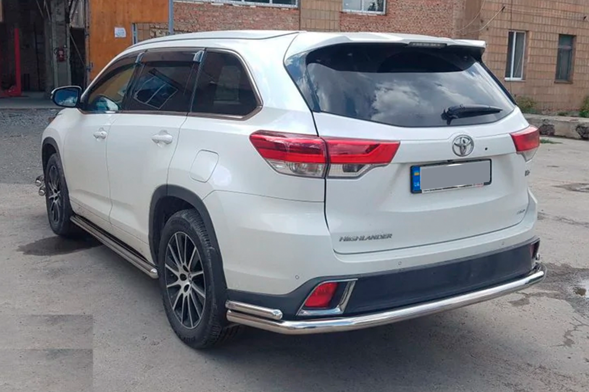 Rear Guard AK005-2 (2 pcs, stainless steel) for Toyota Highlander 2013-2019 - image 5