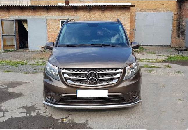 Front protection ST008 (stainless) for Mercedes Vito / V-class W447 2014↗ year - Reelken Auto