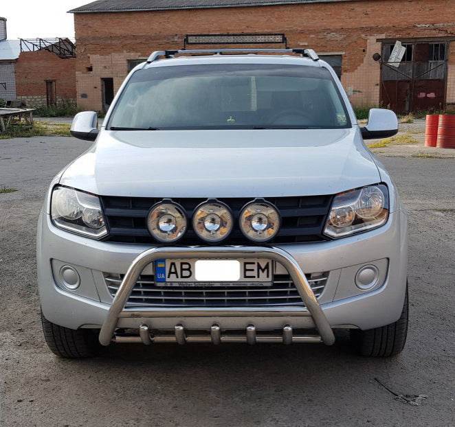 The WT003 bumper guard (stainless) for Volkswagen Amarok 2010-2022 - Reelken Auto