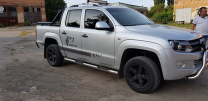 Side pipes (2 PCs, stainless steel) for Volkswagen Amarok 2010-2022 - image 9