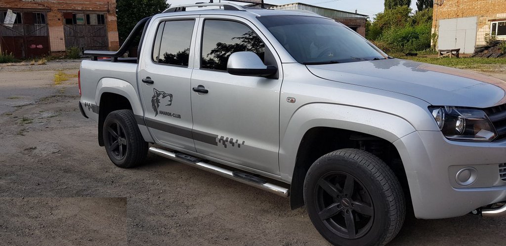 Side pipes (2 PCs, stainless steel) for Volkswagen Amarok 2010-2022 - image 10