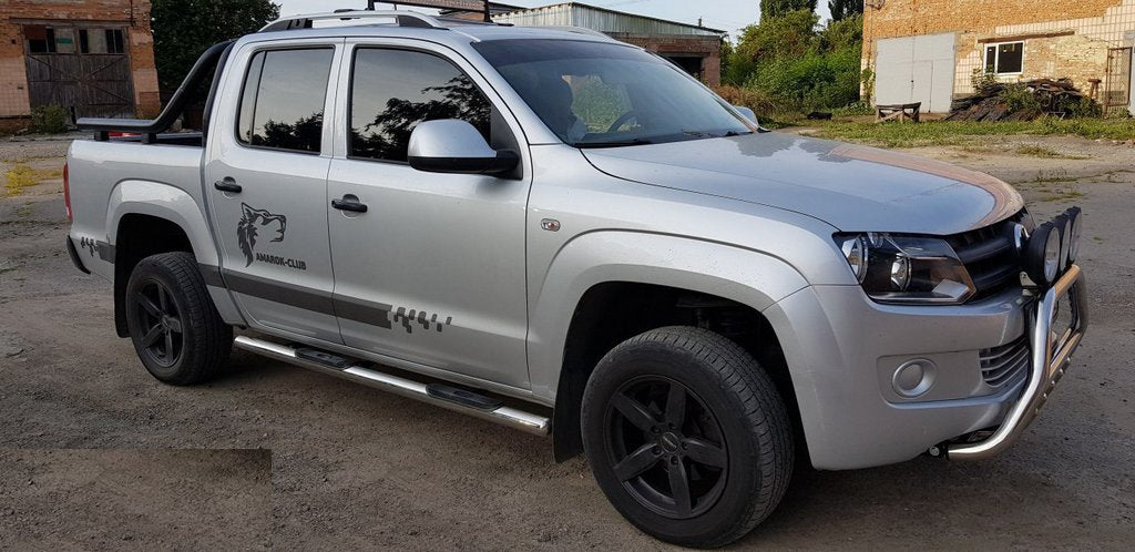 Side pipes (2 PCs, stainless steel) for Volkswagen Amarok 2010-2022 - image 11