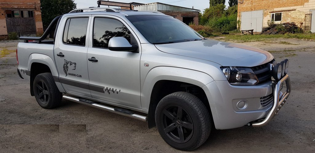 Side pipes (2 PCs, stainless steel) for Volkswagen Amarok 2010-2022 - image 12