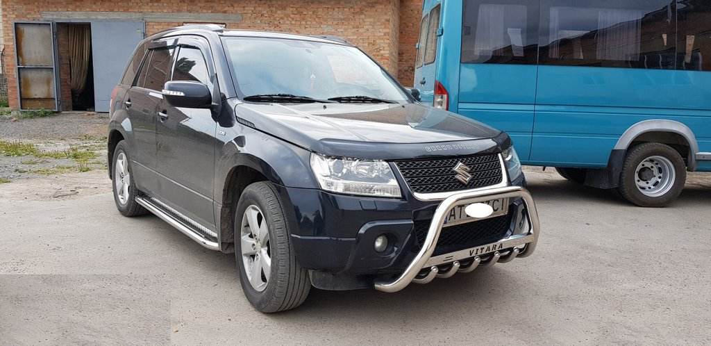 The WT004 bumper guard (stainless) for Suzuki Grand Vitara 2005-2017 - Reelken Auto