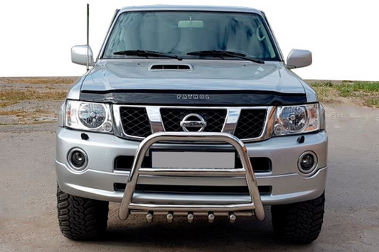 Bull Bar QT007 (Stainless Steel) for Nissan Patrol Y61 1997-2011 - image 1