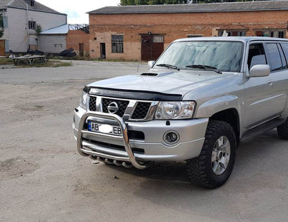 The QT007 bumper guard (stainless) for Nissan Patrol Y61 1997-2011 - Reelken Auto