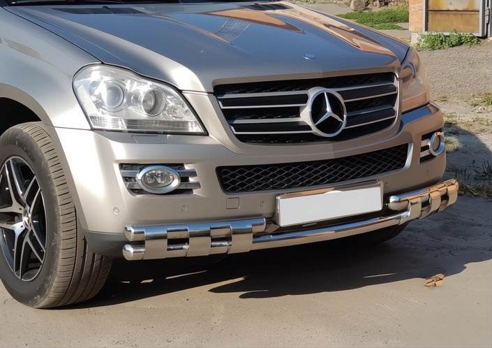 Front arch ST015 (stainless steel) for Mercedes GL class X164 - Reelken Auto