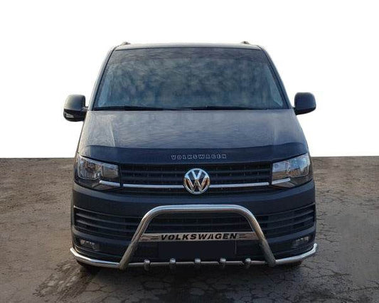 Kangaroo cage with whiskers WT004-ST (stainless steel) for Volkswagen T6 - Reelken Auto