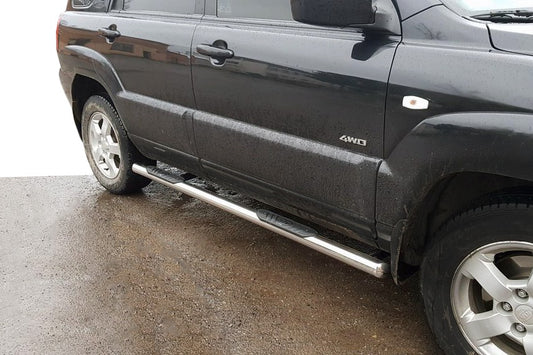 Side Pipes (2 pcs, Stainless Steel) for Kia Sportage 2004-2010 - image 1