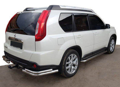Rear corners AK003-Double (2 pcs., stainless steel) for Nissan X-trail T31 2007-2014 - Reelken Auto