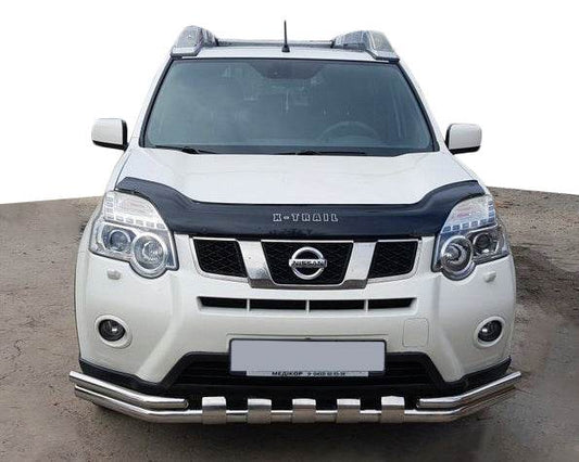 Front protection ST015 (stainless) for Nissan X-trail T31 2007-2014 - Reelken Auto