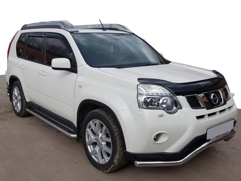 Front protection ST007 (stainless steel) for Nissan X-trail T31 2007-2014 - Reelken Auto