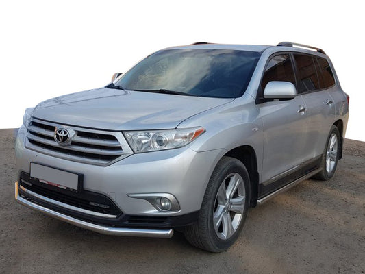Front protection ST014 (stainless) for Toyota Highlander 2008-2013 - image 1