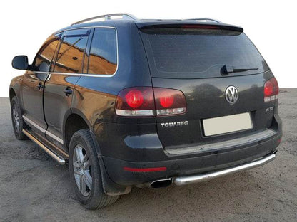 Rear protection AK002 (2 pcs., stainless steel) for Volkswagen Touareg 2002-2010 - Reelken Auto