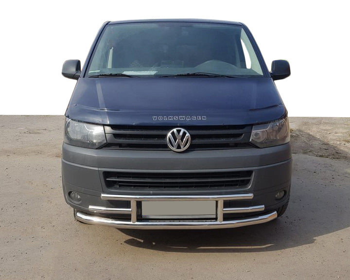 Front Lip F3-42 (Stainless Steel) for Volkswagen T5 2010-2015 - image 1